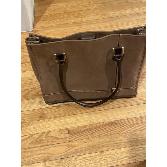 DVF Diane Von Furstenberg Brown Suede laptop bag - Picture 16 of 16